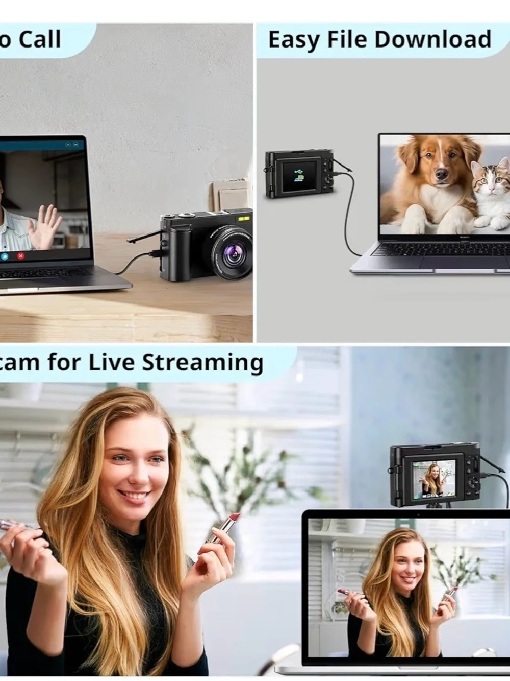Compact 4K Digital Camera - Black